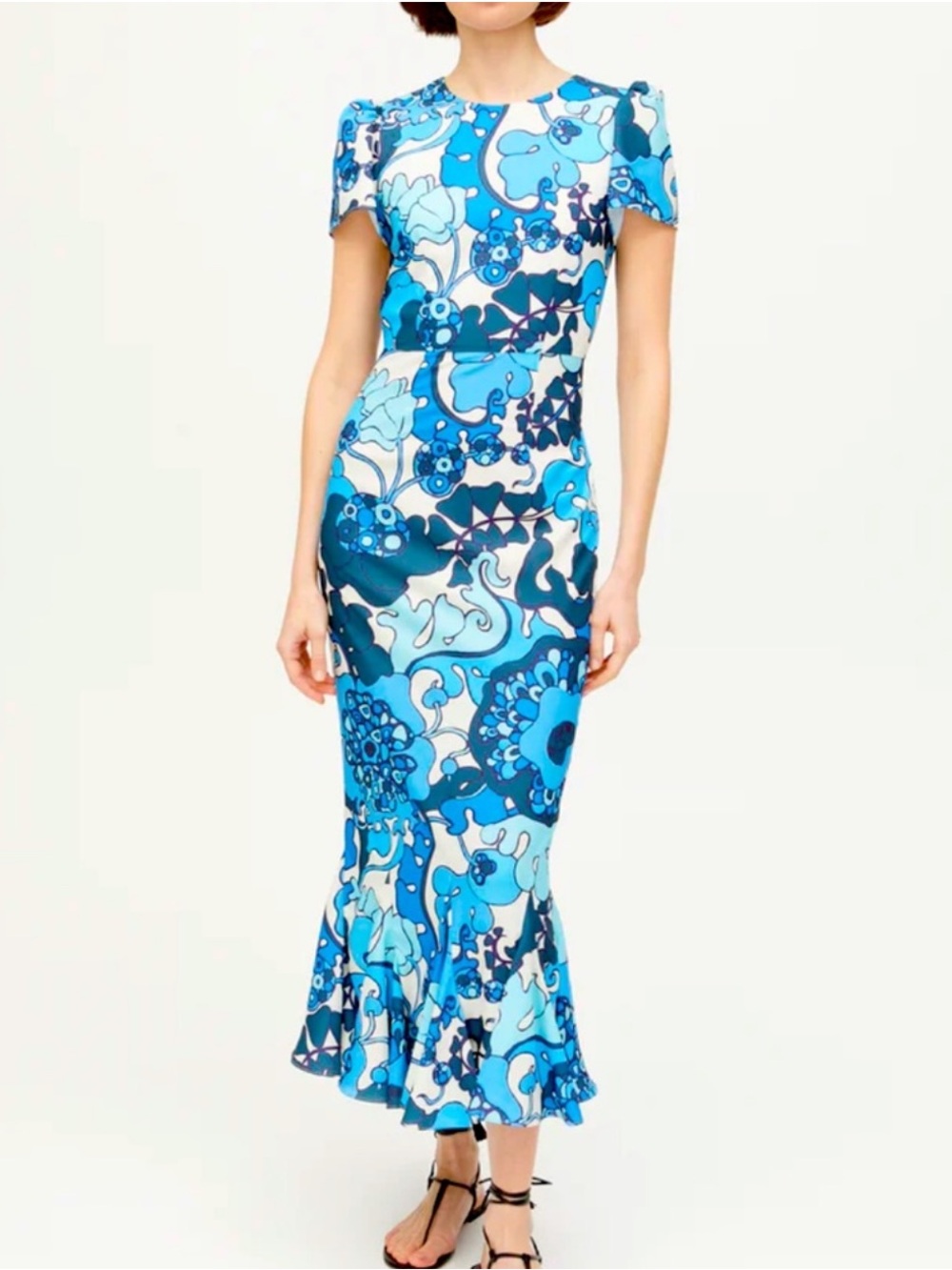 RHODE Lulani Dress Blue White Size 10